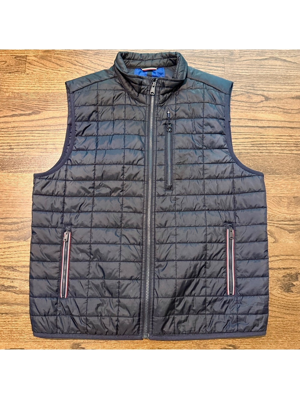 Tommy Hilfiger Men's Navy Blue Quilted Puffer Vest Size Large
